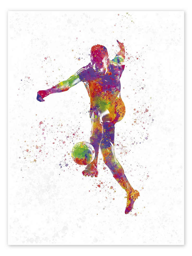 Posterlounge Poster nobelart, Fußballspieler XXVIII, Jungenzimmer Illustration