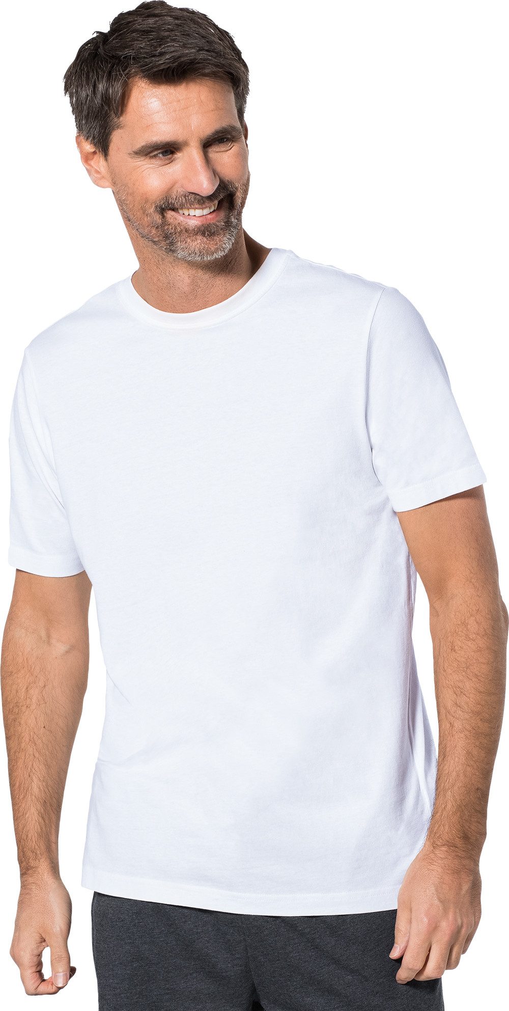 Otto Kern T-Shirt (5er-Pack) Kurzarmshirt aus hochwertiger, reiner Baumwolle