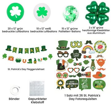 MAGICSHE Papierdekoration St.Patrick's Day Photo Foto Requisiten, für DIY Irish Party Zubehör Hochzeit Dekorationen