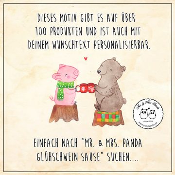 Mr. & Mrs. Panda Bierkrug Glühschwein Sause - Weiß - Geschenk, Weihnachtszeit, Krug, Advent, He, Keramik, Liebevolle Motive