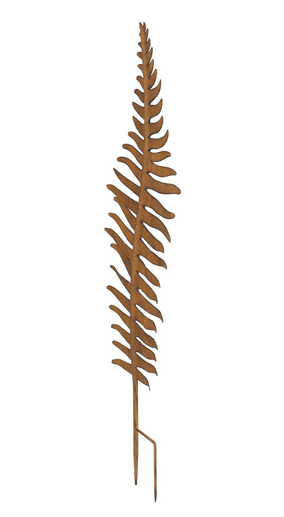 Dekoleidenschaft Gartenstecker "Farnblatt" in Rostoptik, 78 cm hoch, Metall Beetstecker, Dekostecker Blumenstecker, Roststecker, Metallstecker, Gartendeko für D – Bild 4 von 5