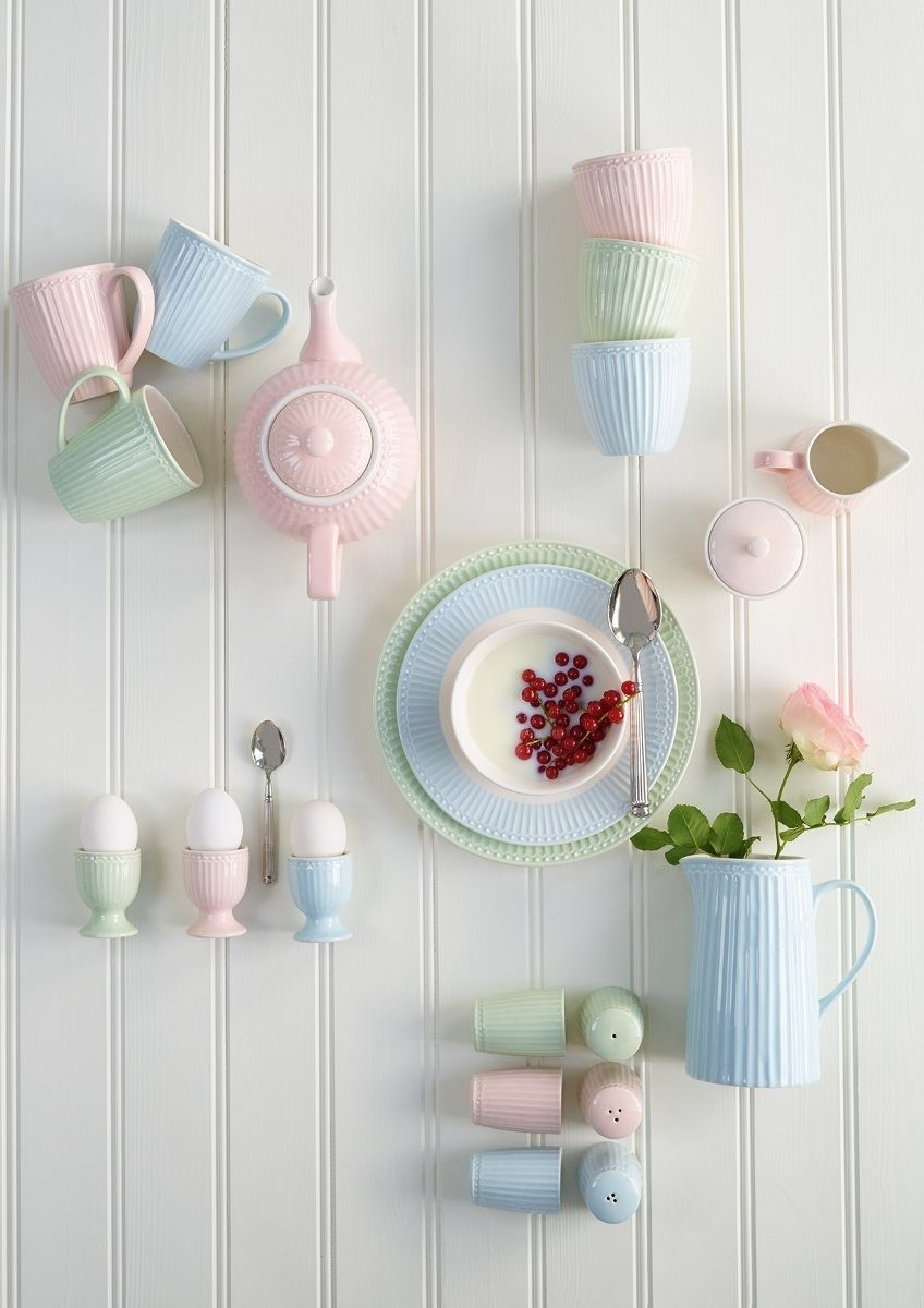 Greengate Zuckerdose Alice Zuckerdose pale pink 10 cm, Steinzeug
