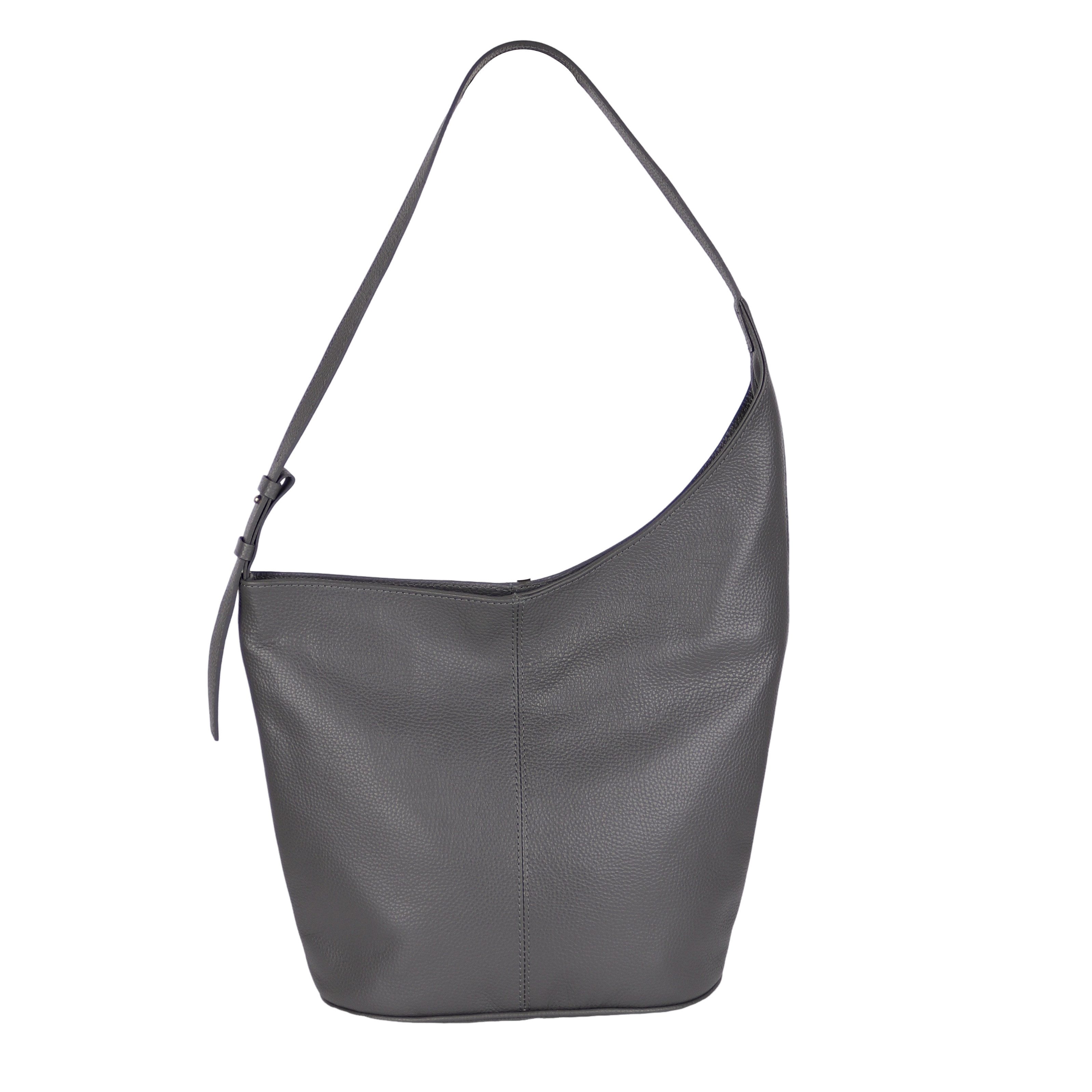 MIRROSI Shopper Aus Echtleder; Made in Itlay Beuteltasche, Tragetasche (35x30x15cm) mit viel Stauraum