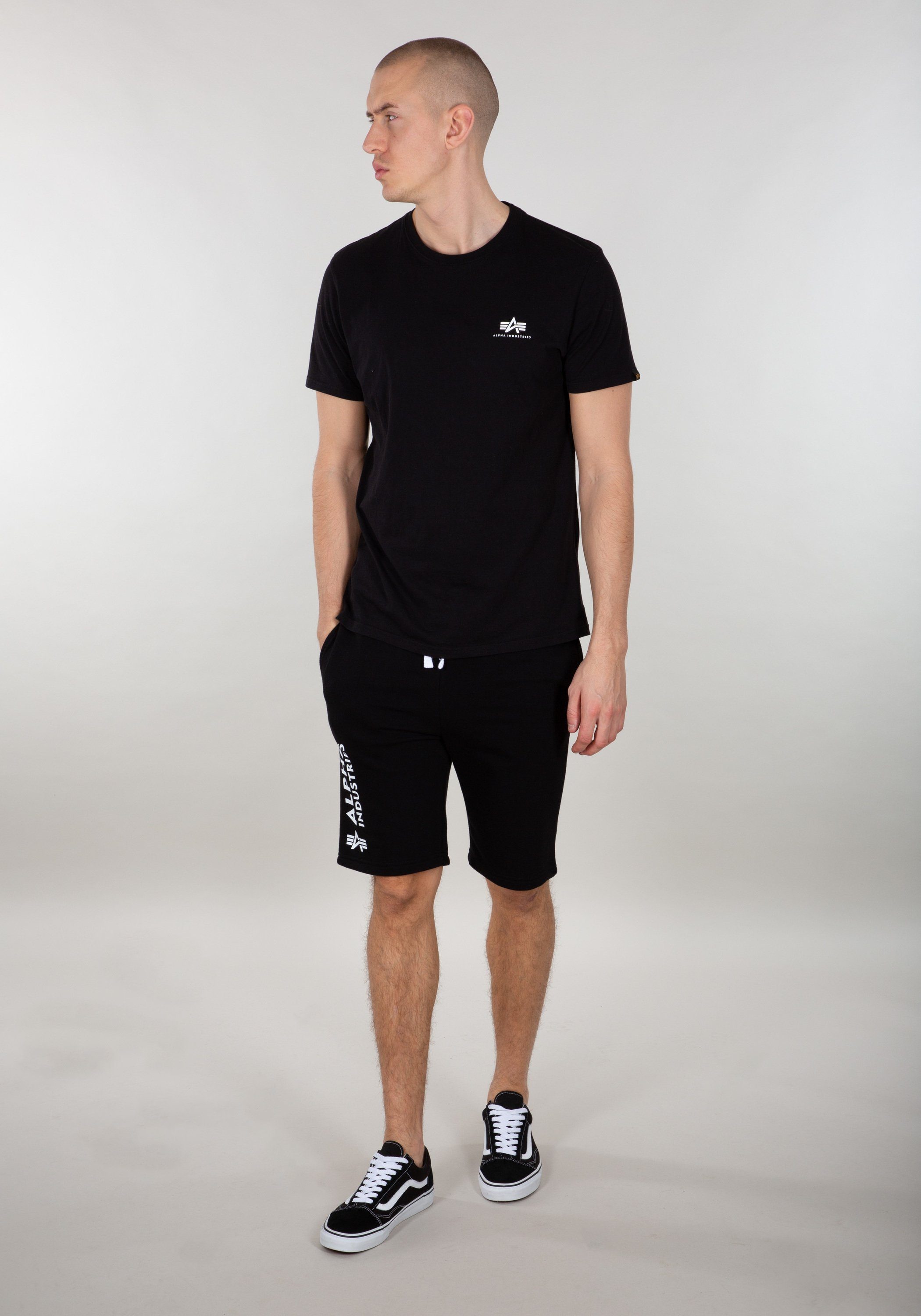 Alpha Shorts Industries black Short Men Industries Basic Sweatshorts Alpha - AI