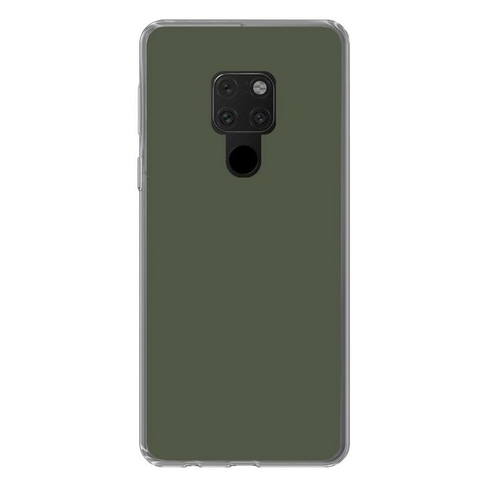 MuchoWow Handyhülle Grün - Olive - Farbe - Grün - Fest - Olivgrün Phone Case Handyhülle Huawei Mate 20 Silikon Schutzhülle