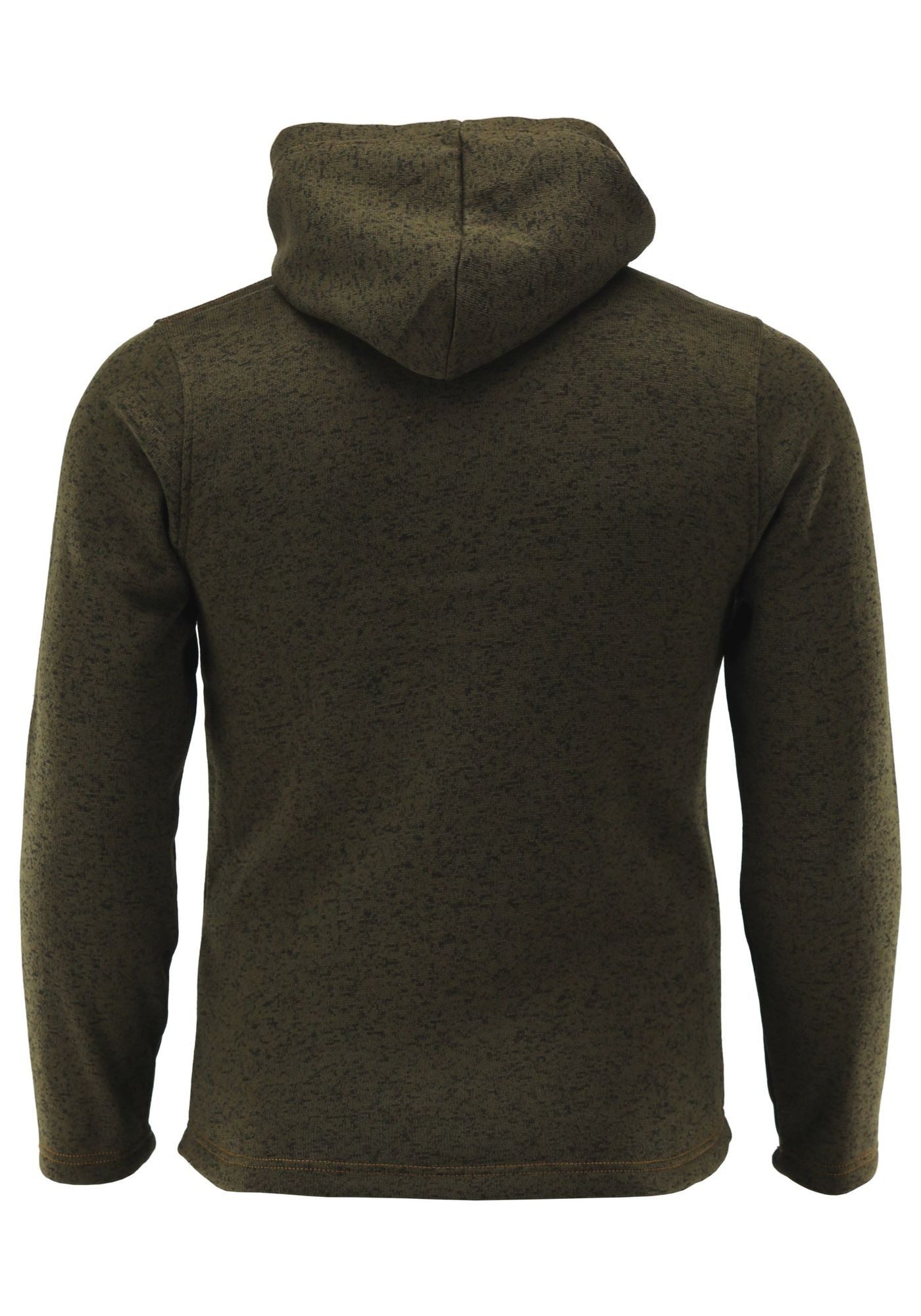 Tom Collins Strickfleecejacke Vazabi Herren Kapuzenjacke mit Hirsch-Sticker günstig online kaufen