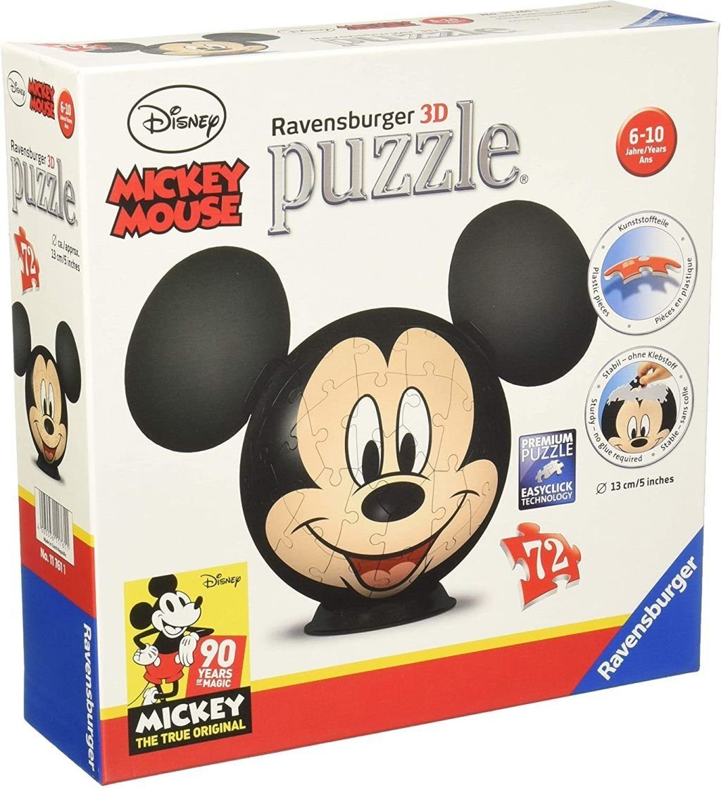 Ravensburger 3D-Puzzle »Ravensburger 11761 Mickey Mouse 3D-Puzzle«, 72  Puzzleteile online kaufen | OTTO