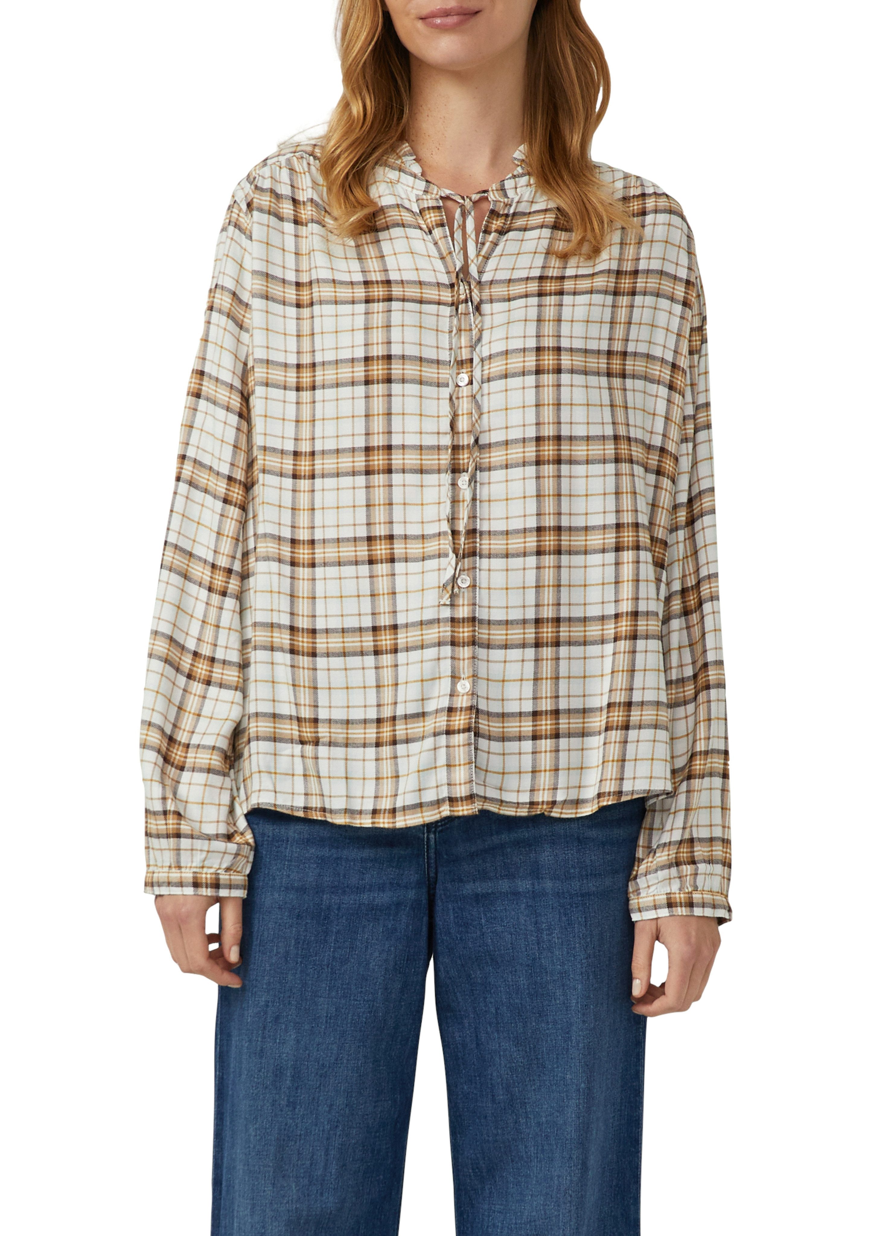 s.Oliver Karobluse mit verspielten Details, Relaxed Fit