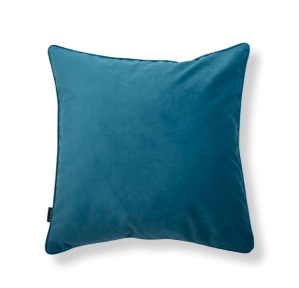 LunaVia Dekokissen Kissenhülle "ELISA", Velourstoff, hochwertige Kedernaht, Made in Europe