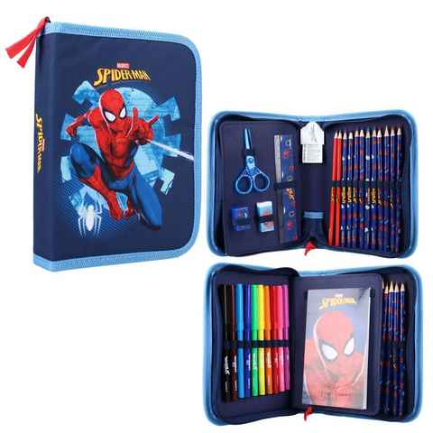 MARVEL Federtasche Federtasche gefüllt Marvel Spiderman Federmappe Stifte-Etui