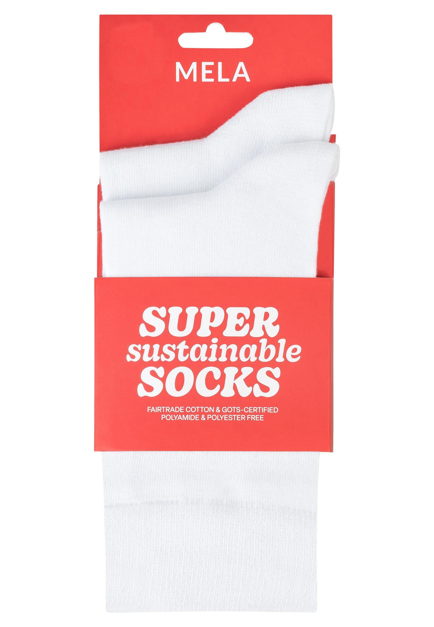 MELA Socken Basic Socken 2 Paare Das Elasthan "Roica" ist abbaubar, ohne Sc günstig online kaufen