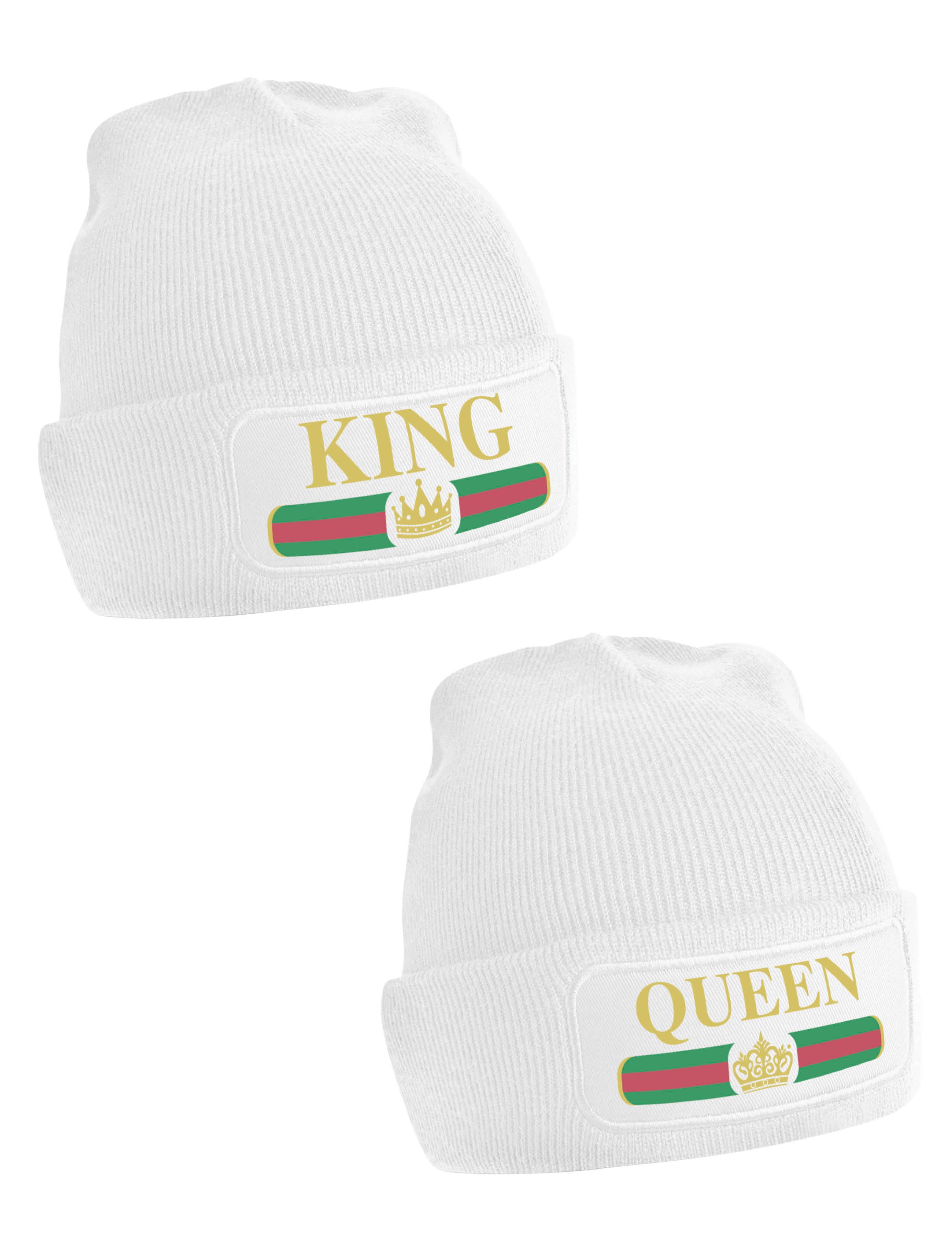 Youth Designz Beanie King und Queen unisex Beanie Mütze mit trendigem Motiv