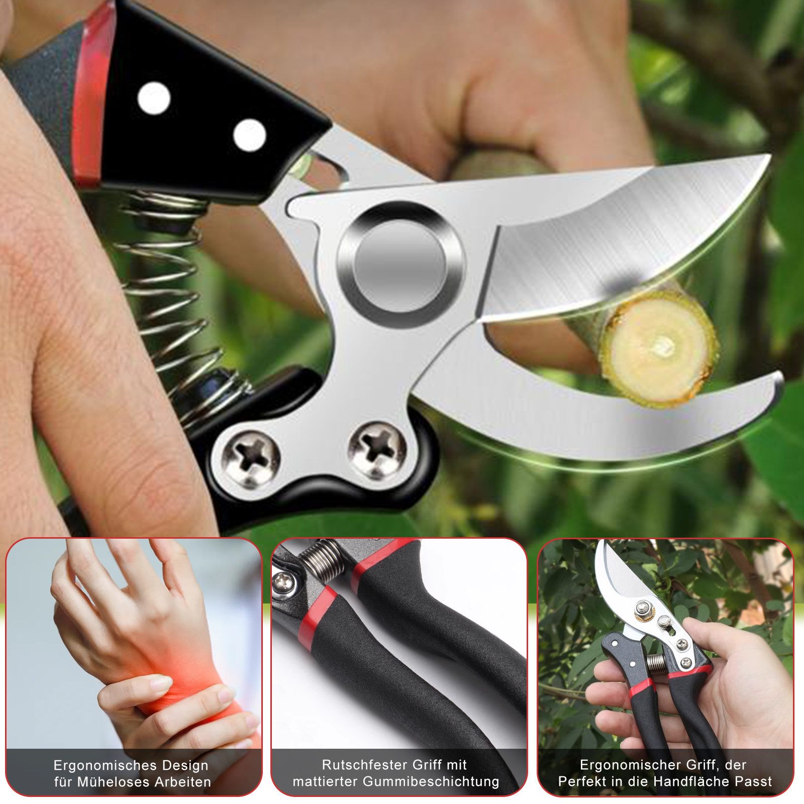 SURFOU Gartenschere Gartenschere Set – Bypass-Scheren günstig online kaufen
