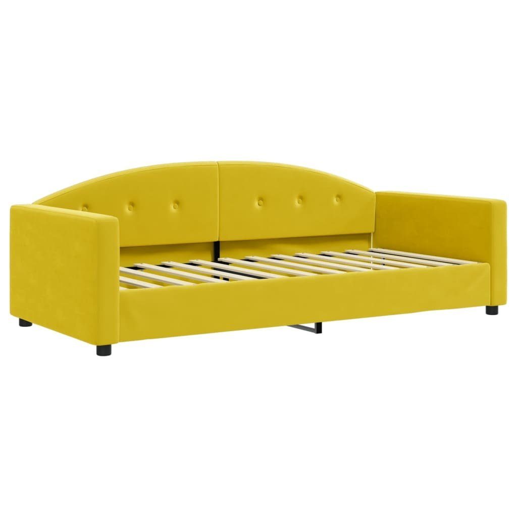 vidaXL Bett Tagesbett mit Matratze Gelb günstig online kaufen