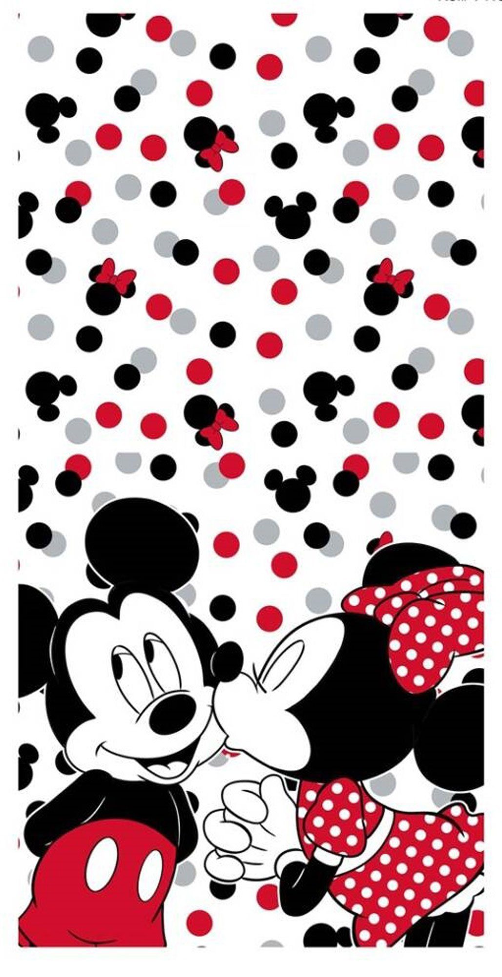 100 70x140 cm Badetuch, Disney empireposter Baumwoll - - Baumwolle und ./. - Minnie Handtuch - Mickey Handtuch Strandtuch