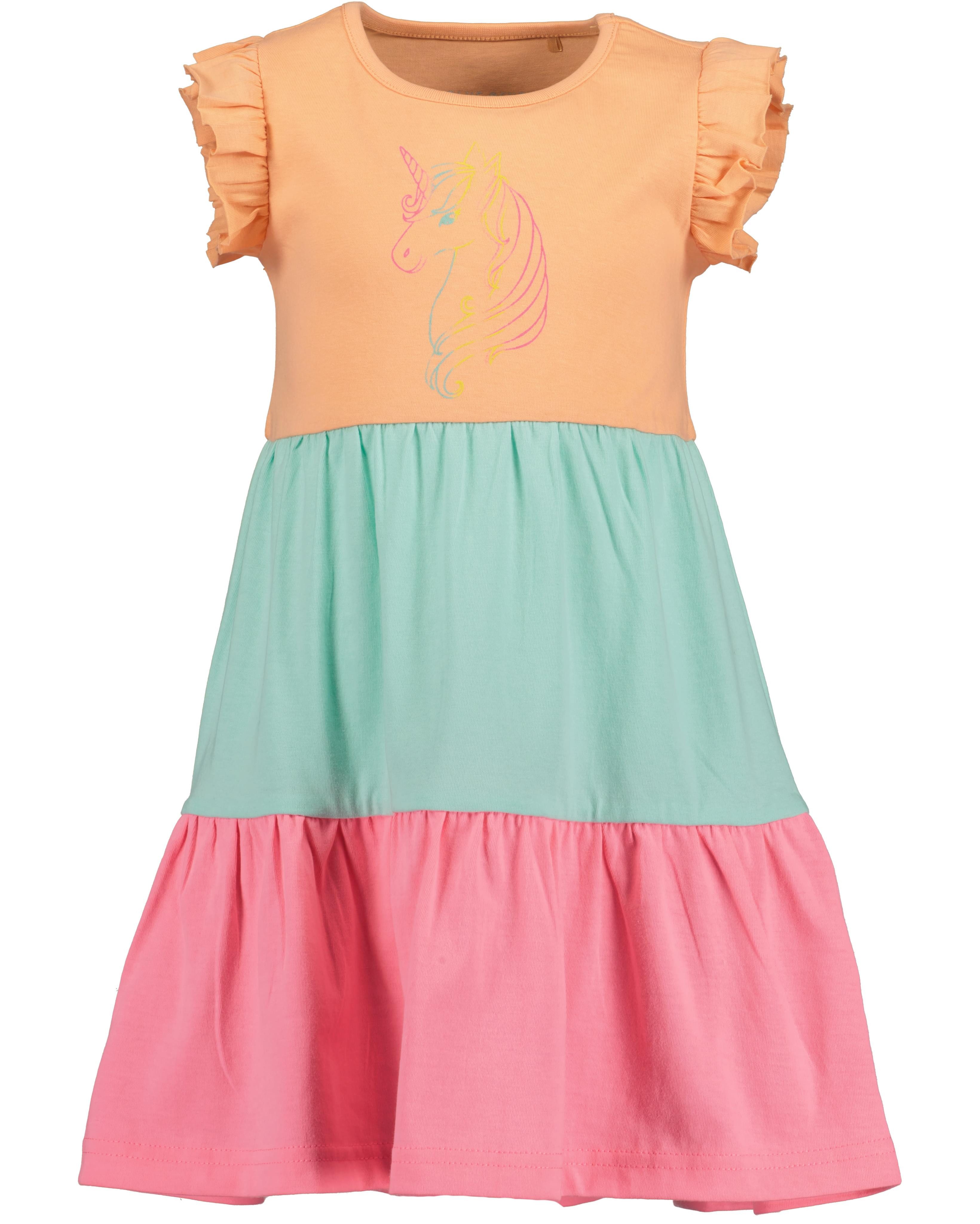 Blue Seven Jerseykleid (1-tlg) mit süßem Einhorn-Motiv und tollen Volants