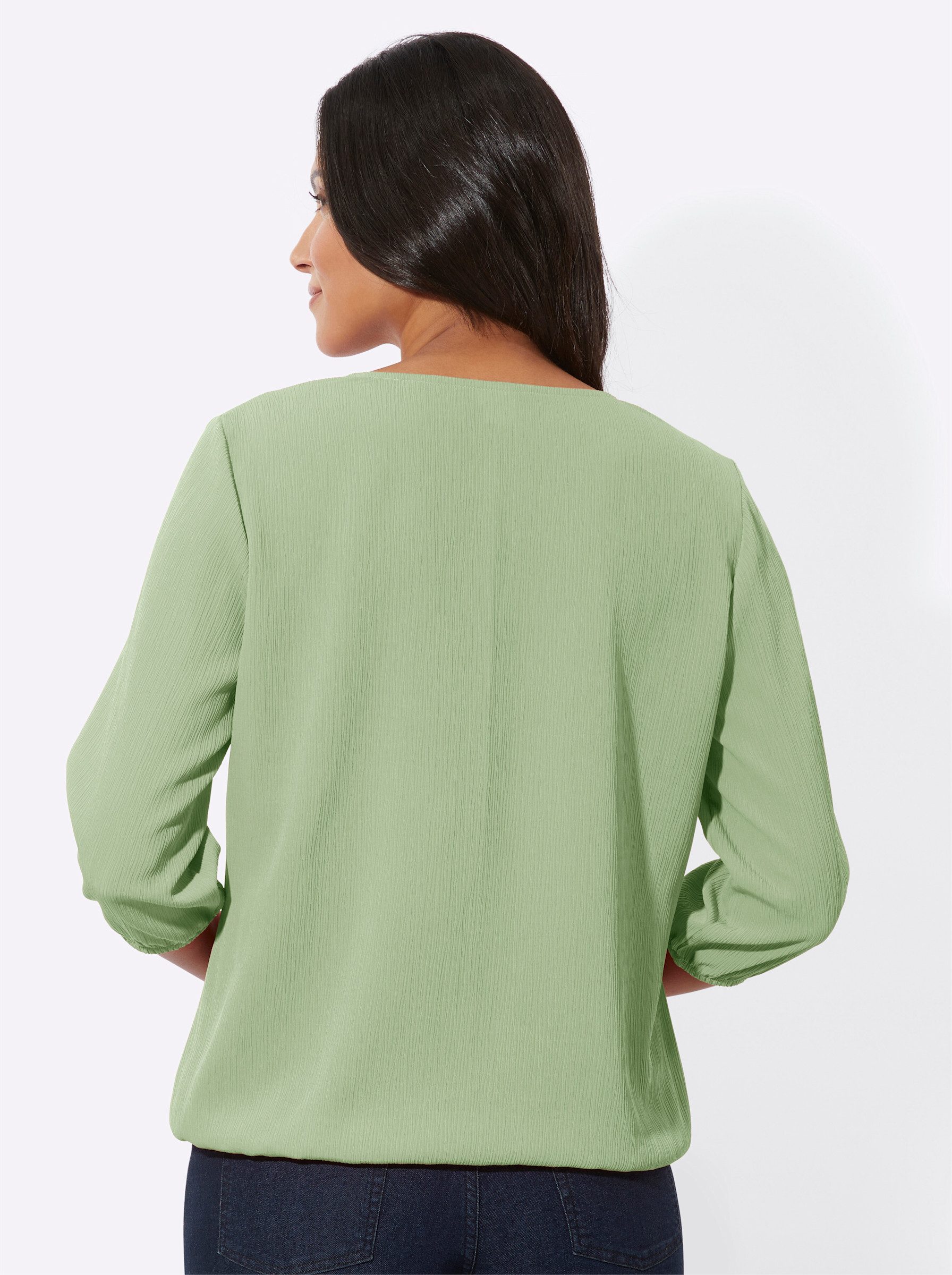 Sieh an! Klassische Bluse Schlupfbluse günstig online kaufen