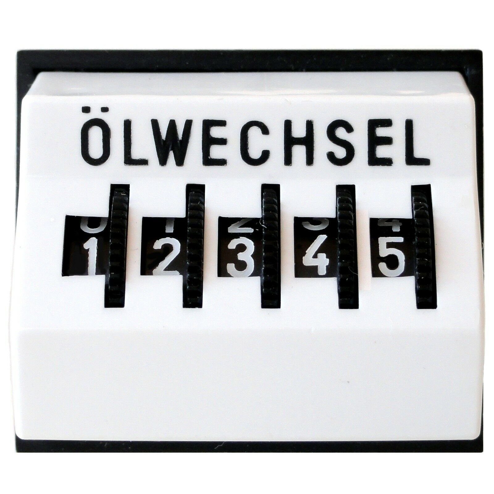 Anzeigegerät Mechanischer Kilometerzähler ÖLWECHSEL Kilometer Zähler Rändelrädchen