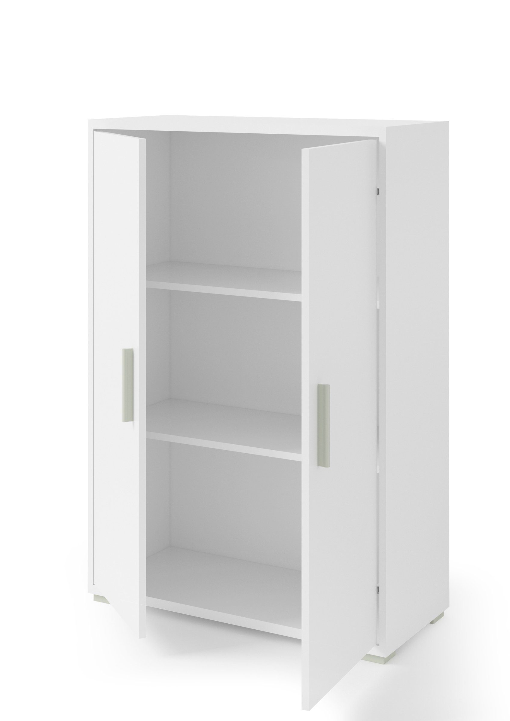 Bega Consult Aktenschrank in weiß mit 2 Türen und 3 Fächern (BxHxT: 79,1x114x35 cm)