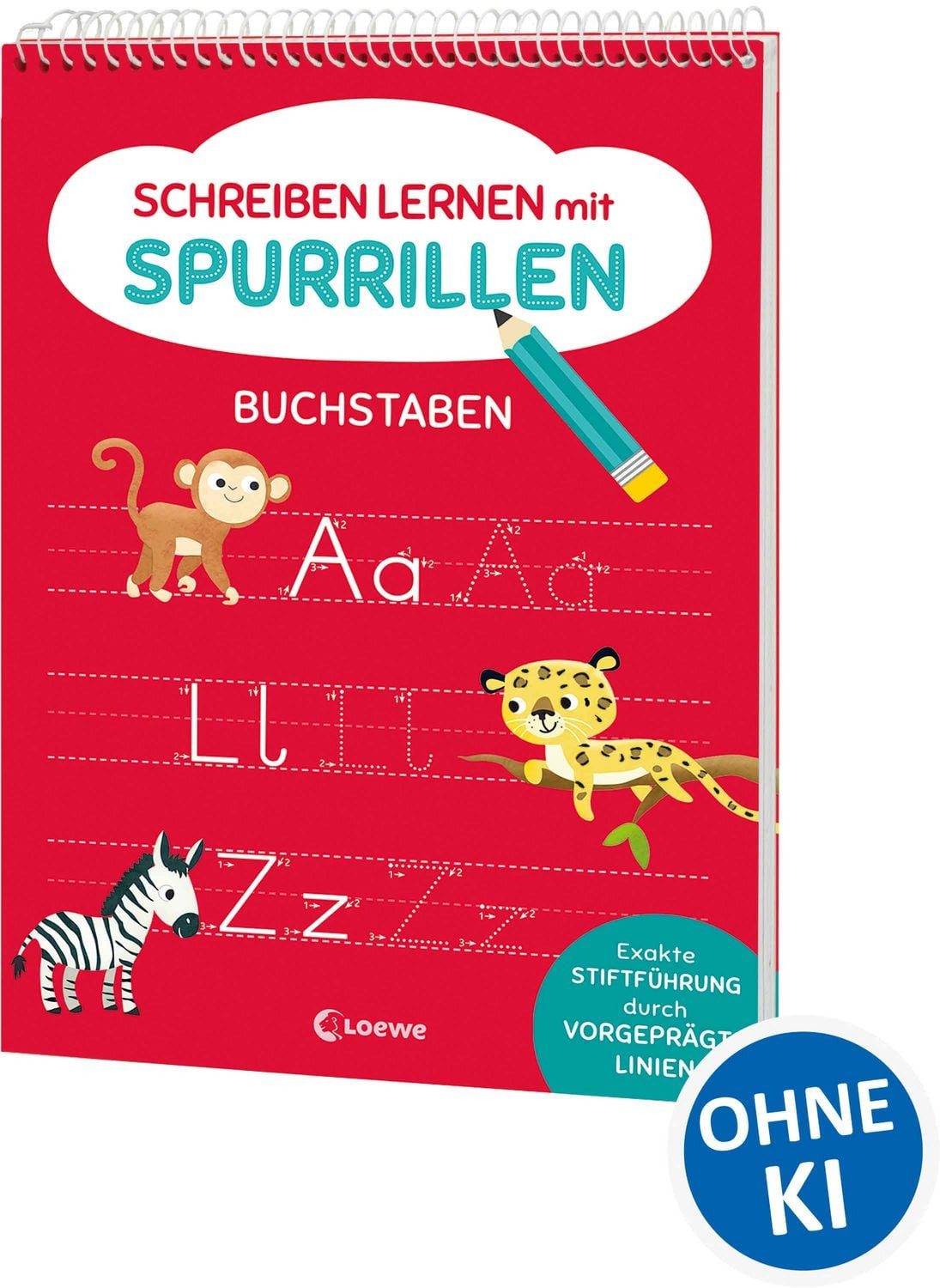 Schreiben lernen mit Spurrillen - Buchstaben / diverse