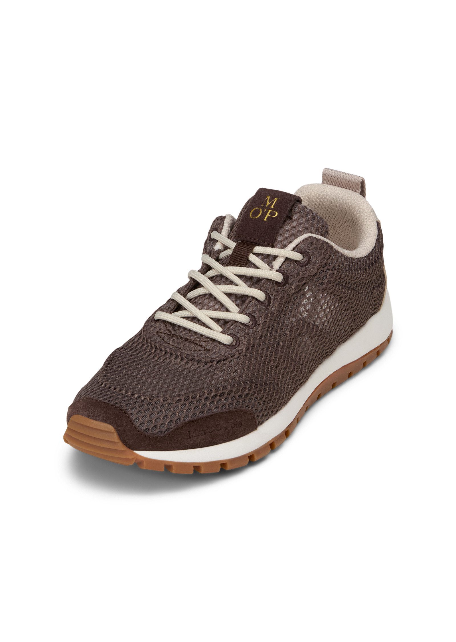 Marc O'Polo aus edlem Rindleder und Mesh-Einsatz Sneaker