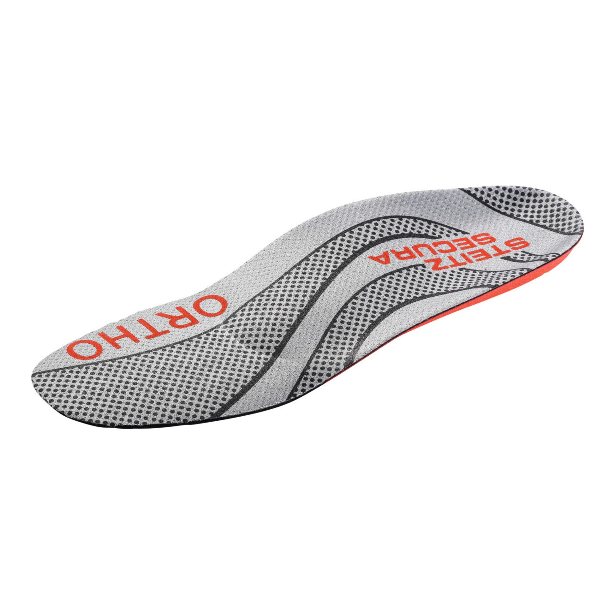 Steitz Secura Einlegesohlen Steitz SECURA Einlegesohlen grau/rot Ortho-Soft ESD HIGH, EU-Schuhgröß