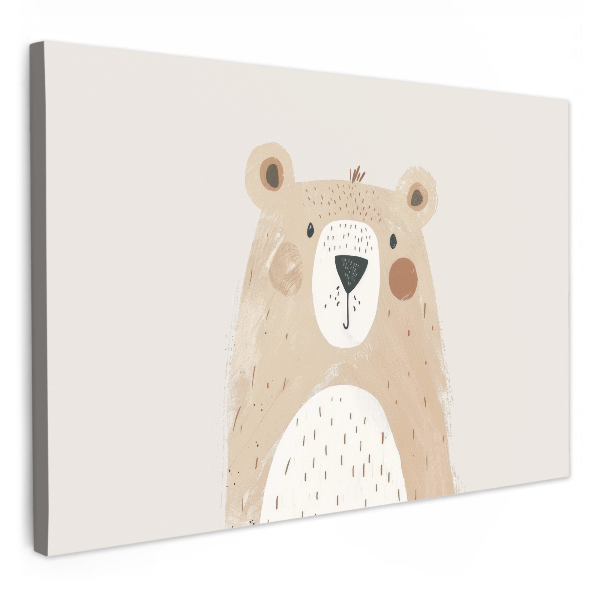 OneMillionCanvasses® Leinwandbild Bär - Tier - Wildtiere, Fotodruck (1 St), günstig online kaufen