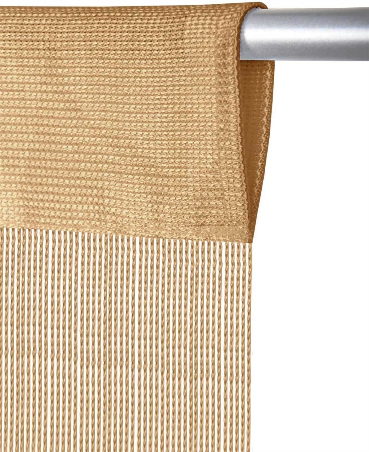 Bestlivings Vorhang (1 St), Stangendurchzug, halbtransparent, Fadenvorhang (56x185cm), Carvan Camping Fadengardine als Türvorhang