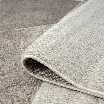 Teppich BONITO 9053, Carpet City, rechteckig, Höhe: 11 mm, Flachflor, Hochtief-Muster