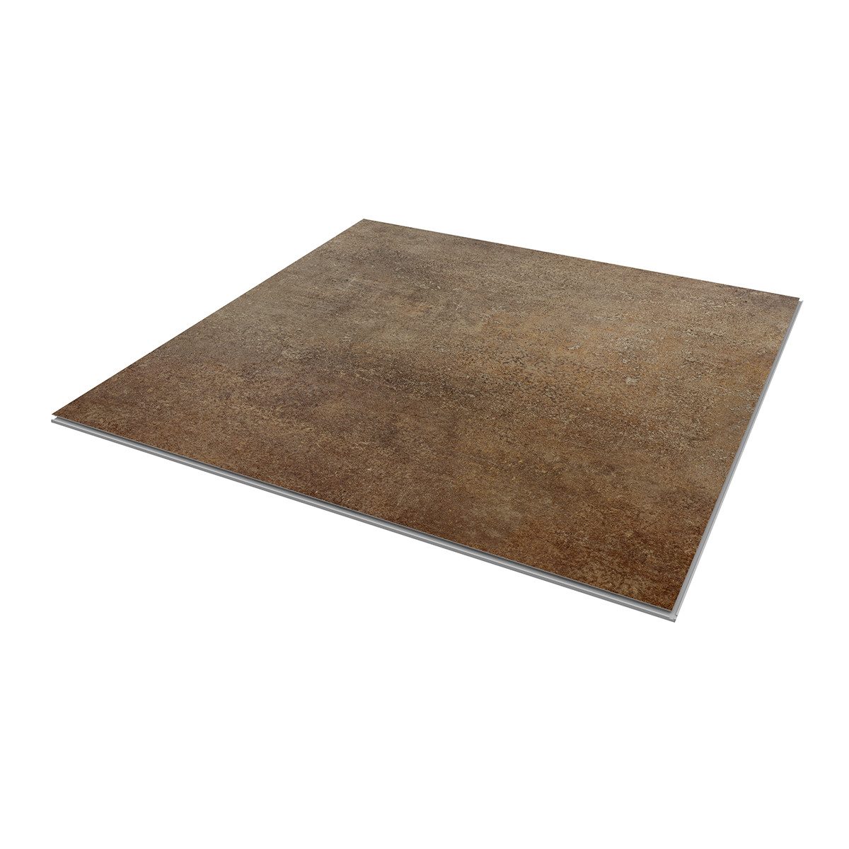 VILO Wandpaneel Fliesen SPC-Vinyl Bodenbelag 60x60cm 4 Stück 1,44qm rusty, BxL: 60,0x60,0 cm, 0,36 qm, (Karton mit 4 Platten, 1,44 qm) einfache Montage, Metalloptik, geringes Gewicht