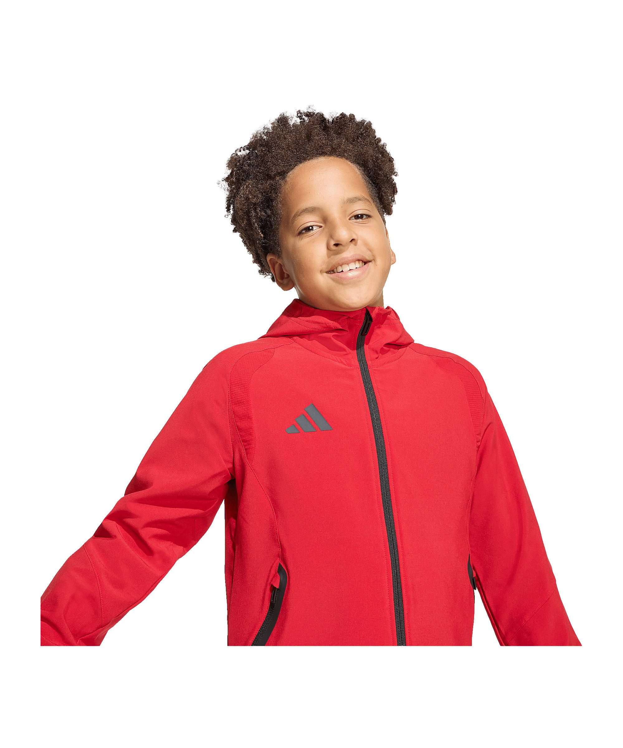 adidas Performance Regenjacke adidas Performance Tiro Travel Windjacke Kinder Bequem – Bild 5 von 5