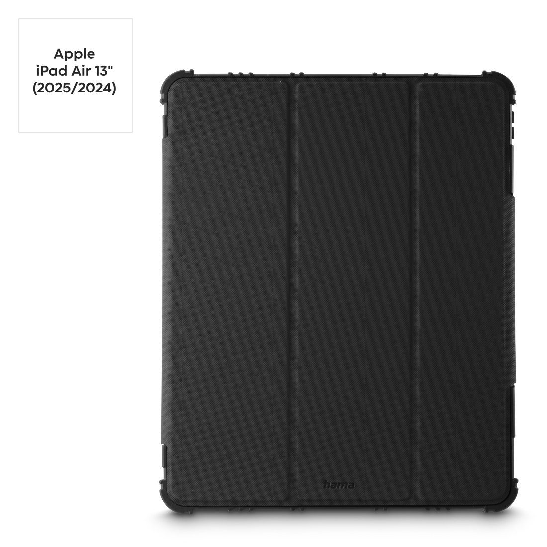 Hama Tablet-Hülle Outdoor-Tablet-Hülle für iPad Air 13“, stoßfest, Standfunktion, Stoßschutz, Stifthalter, Standfunktion, transparenter Rücken
