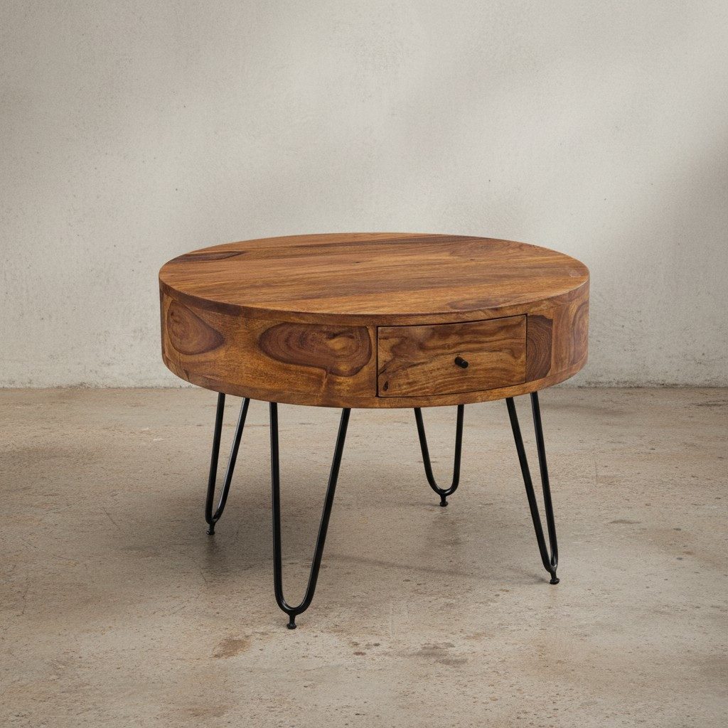 KADIMA DESIGN Couchtisch Couchtisch Massivholz Metall günstig online kaufen