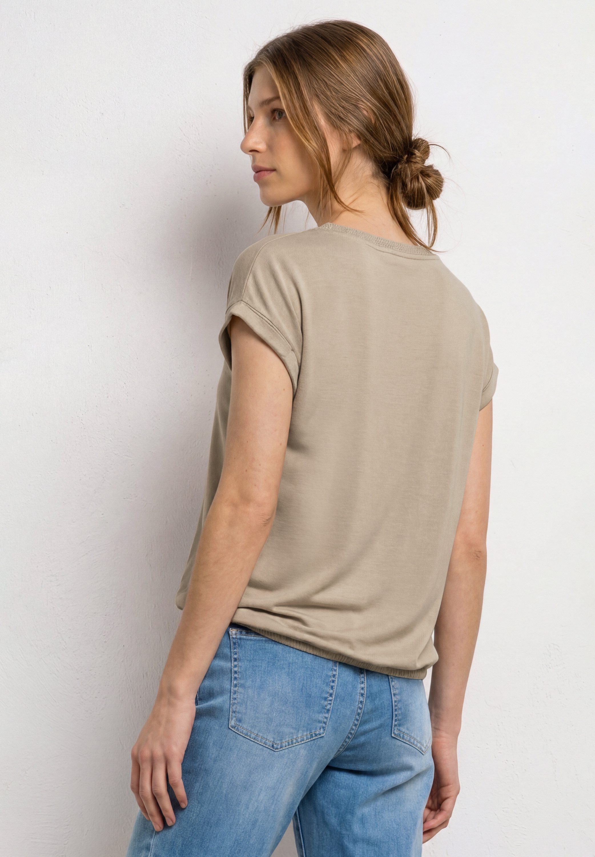 STREET ONE T-Shirt mit U-Boot-Ausschnitt