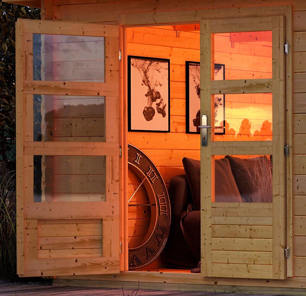 Karibu Gartenhaus Ammersee 6, BxT: 702x273 cm, (Set)