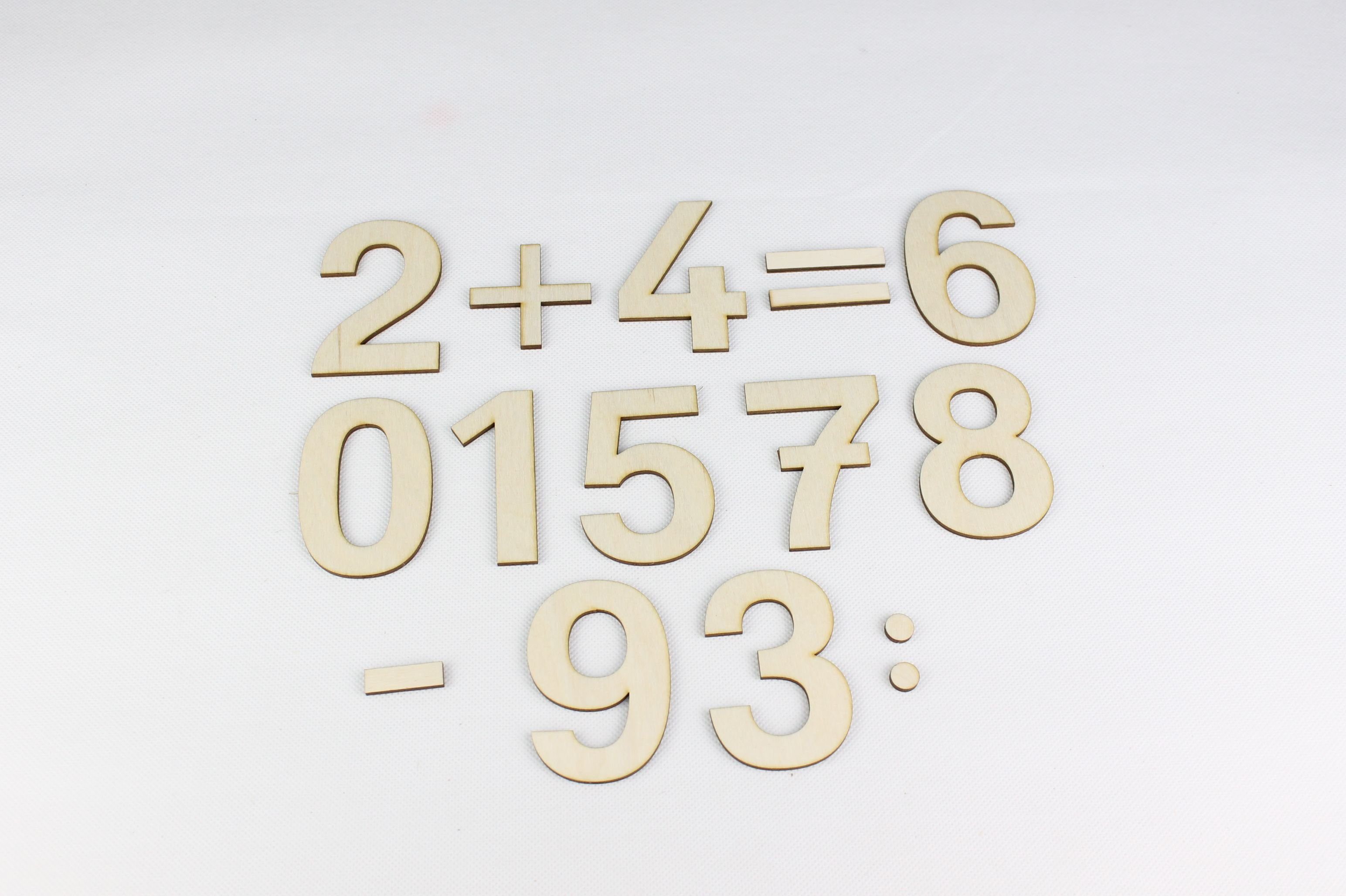 Erzgebirgische Holzspielwaren Ebert GmbH Lernspielzeug Lernspielzeug Zahlensatz & Rechenzeichen Höhe 7cm NEU