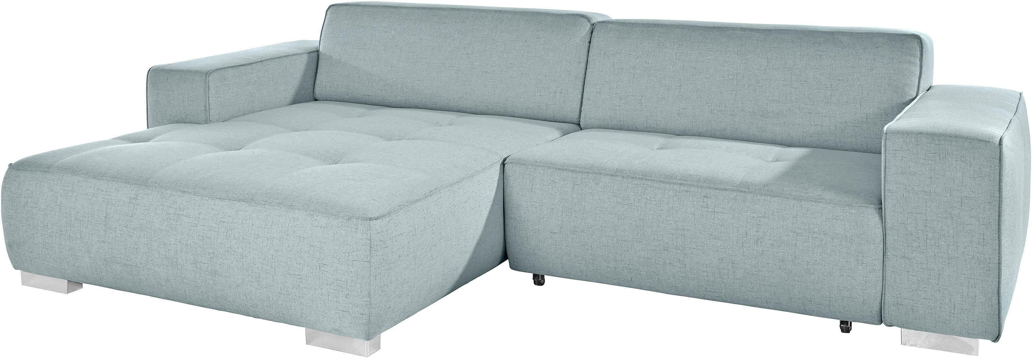 OTTO home Ecksofa Sapporo L-Form, wahlweise Schlaffunktion oder Sitztiefenverstellung, Federkern