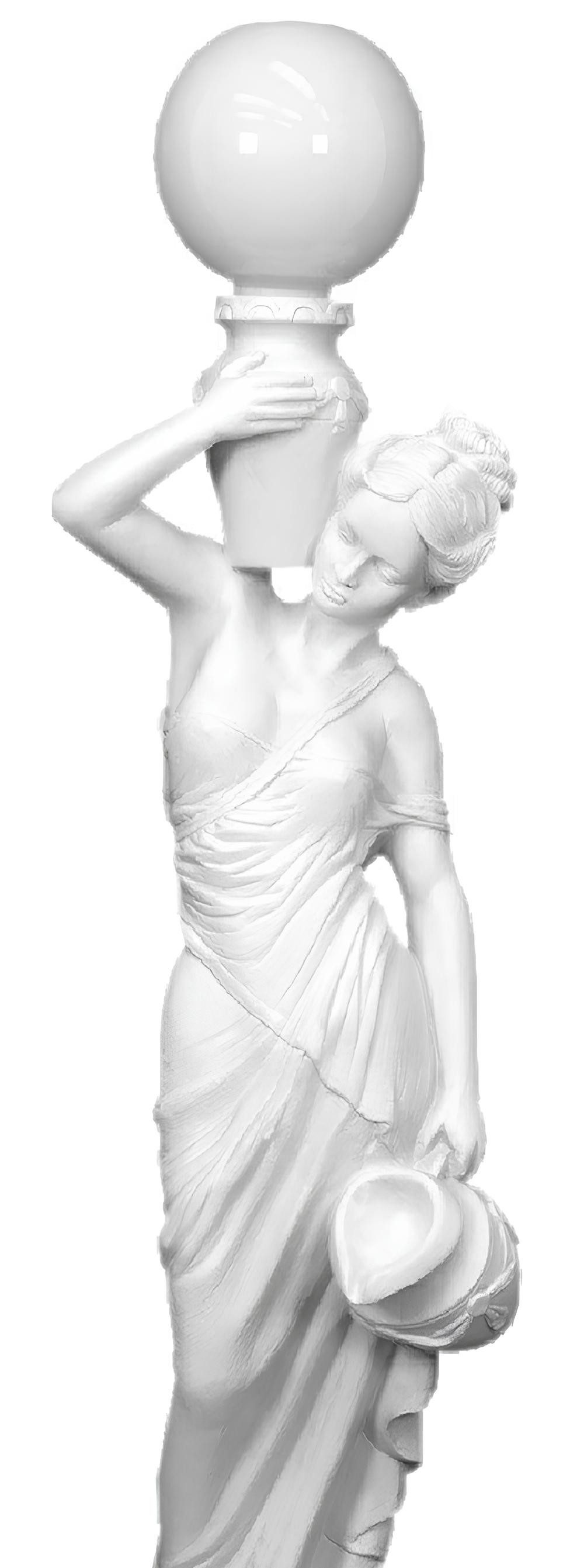 JVmoebel Stehlampe Griechische Figur Lampe Lampen Stehleuchte Leuchten XXL Stand, Made in Europa