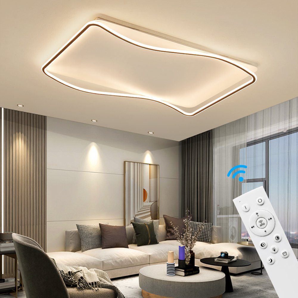 Eurotondisplay LED Deckenleuchte LED Deckenleuchte Fernbedienung Helligkeit günstig online kaufen
