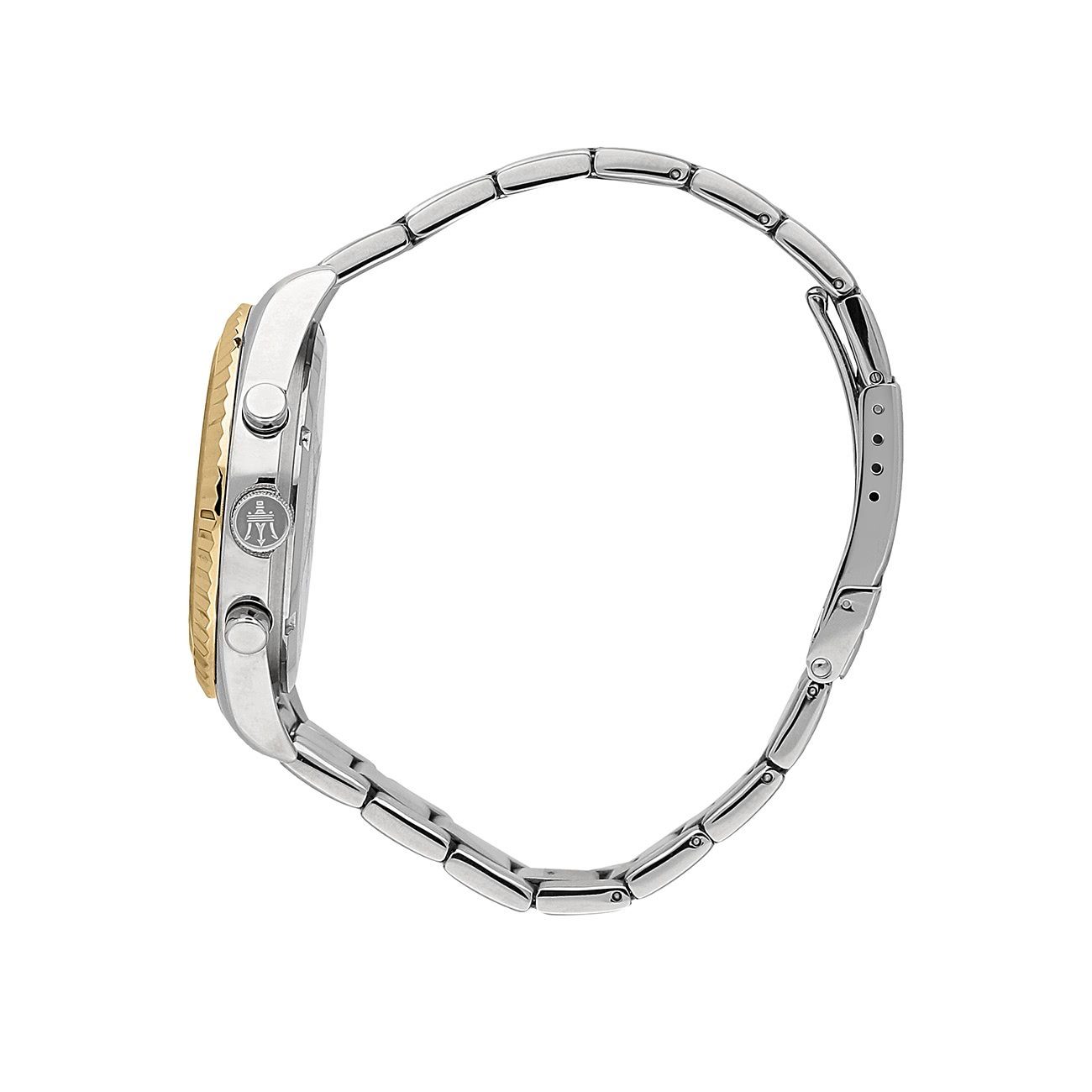 MASERATI Multifunktionsuhr Maserati Herrenuhr COMPETIZIONE, (Multifunktionsuhr), Herrenuhr rund, groß (ca. 51,5x43mm) Edelstahlarmband, Made-In Italy