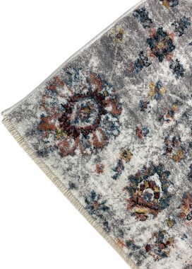 Teppich ART 9200, RESITAL The Voice of Carpet, rechteckig, Höhe: 8 mm, Kurzflor, Orient-Optik, Blumen Design, mit Fransen, Wohnzimmer