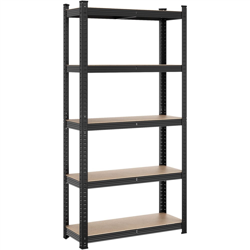 Yaheetech Standregal 75 x 30 x 153cm/90 x 30 x 180cm, Lagerregal Schwerlastregal Kellerregal mit verstellbaren MDF-Böden