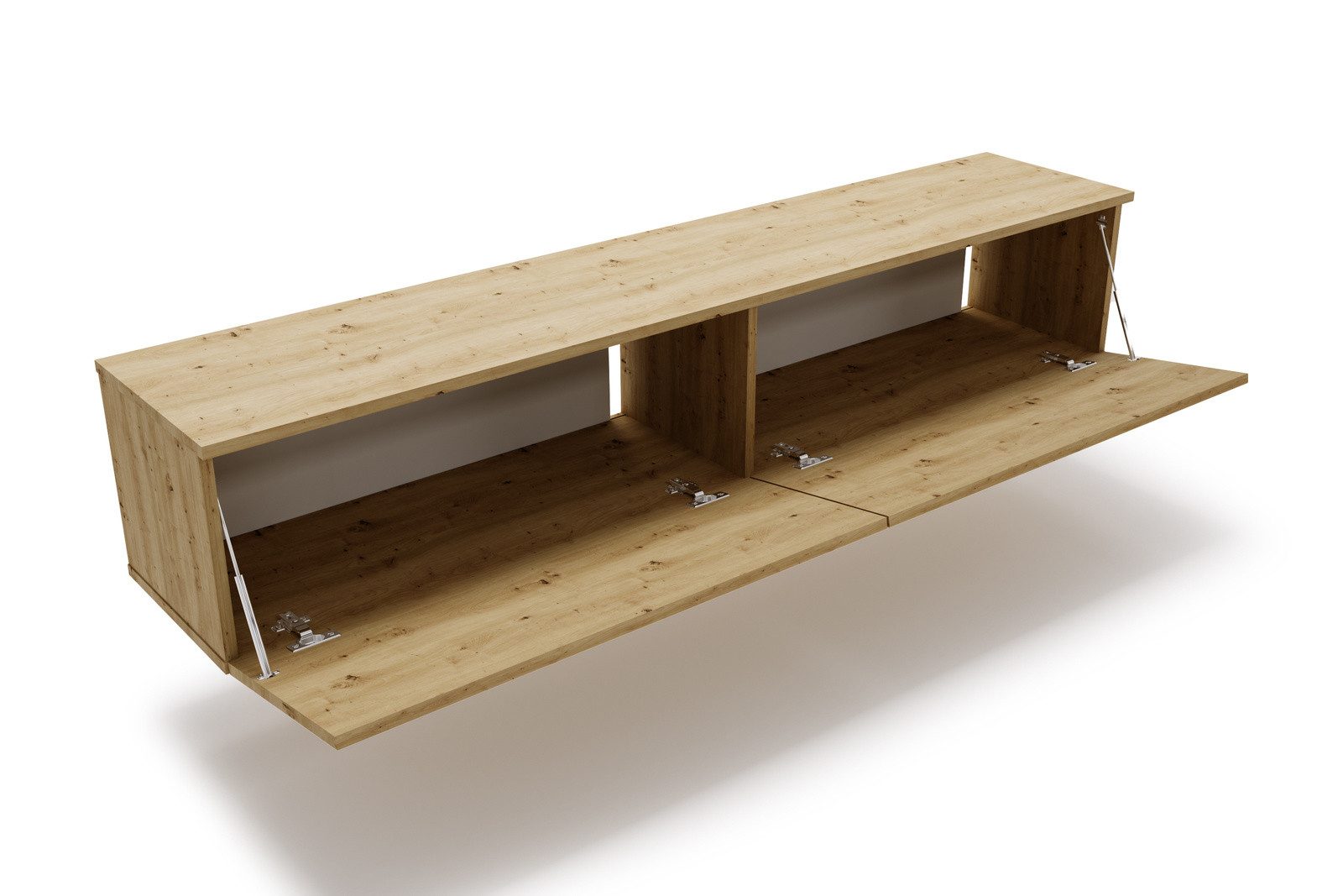 KOBI S.C. TV-Schrank TV-Lowboard KOBI 160 cm Artisan Eiche hängend oder stehend für Wohnzim – Bild 2 von 5