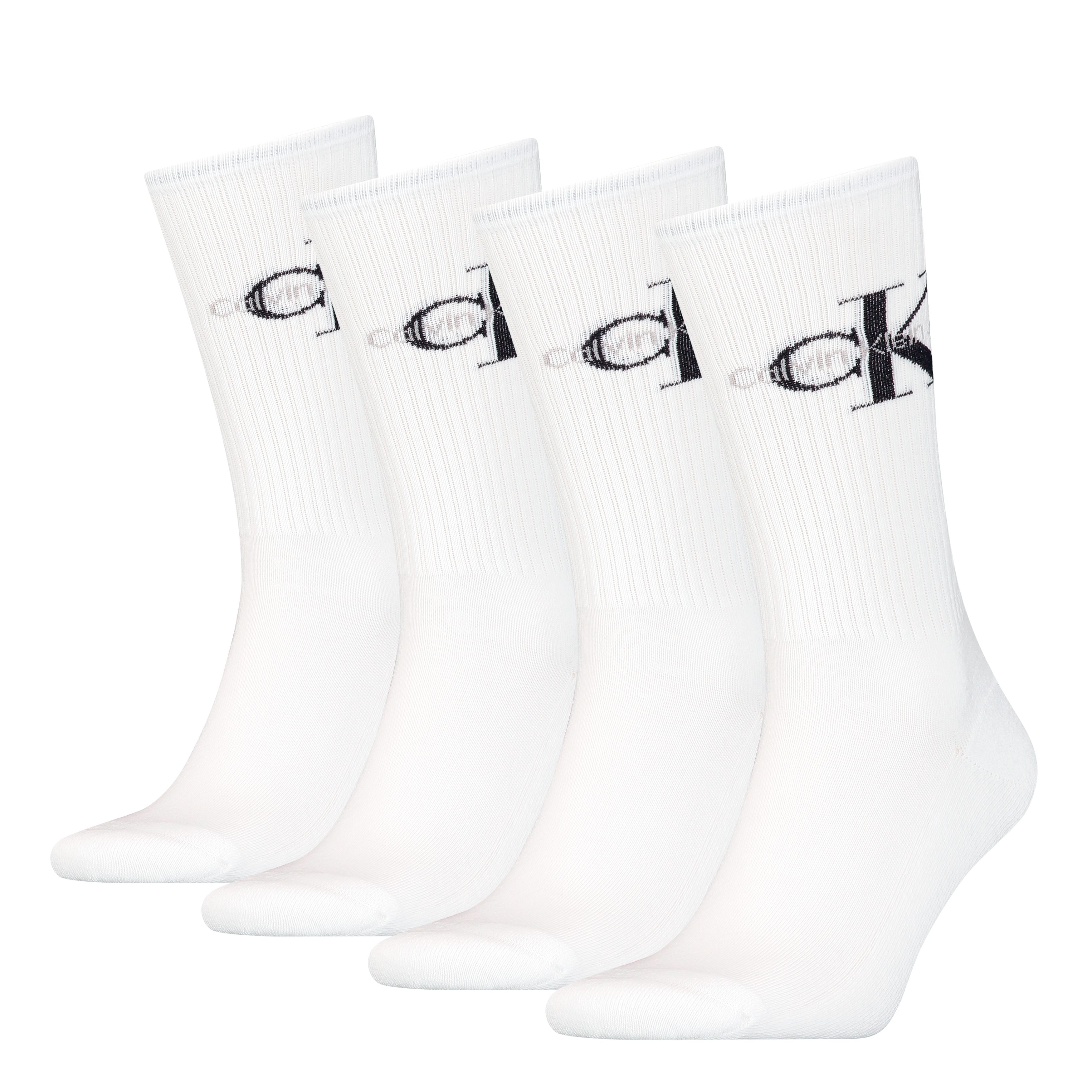 Calvin Klein Jeans Socken CKJ MEN SOCK 4P MONOGRAM ECOM (4 Paar) mit Logo a günstig online kaufen