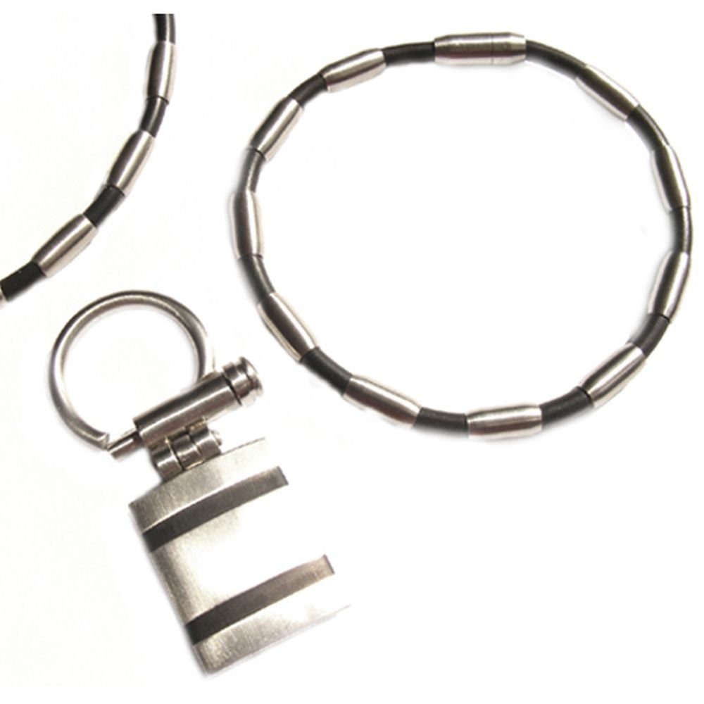 Vivance Schmuckset Männer Set, Armband, Kette, Schlüsselanhänger, mit Schlüsselanhänger