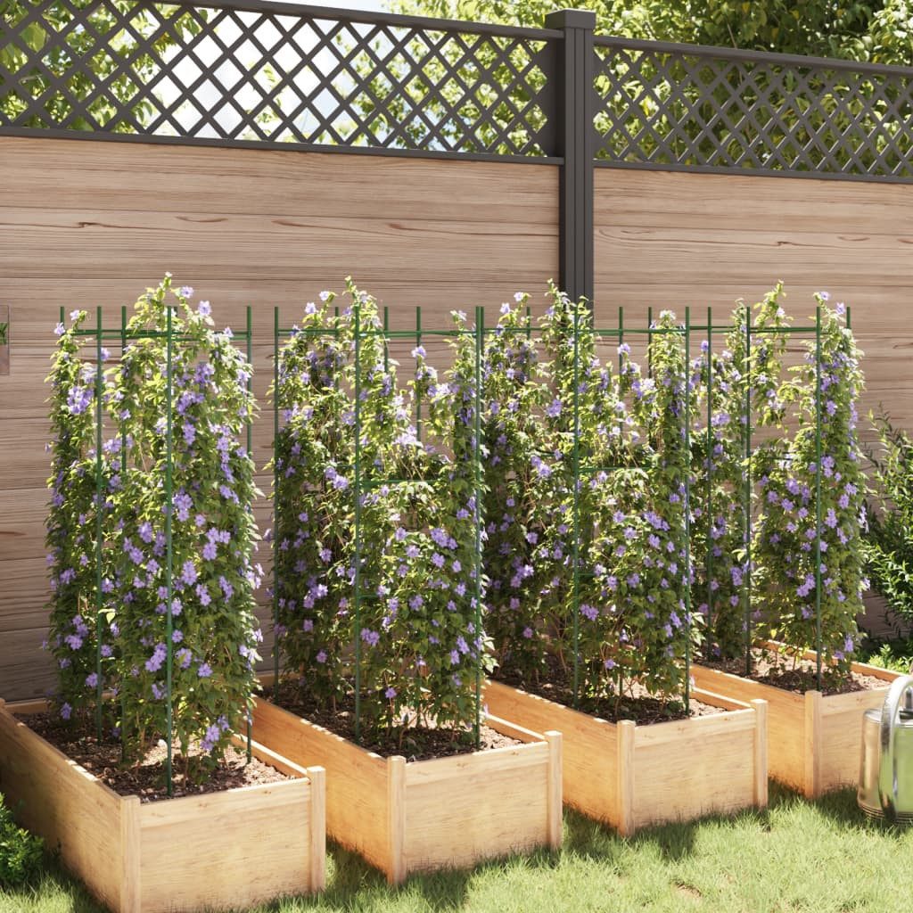 vidaXL Blumenständer Tomatenkäfige 8 Stk. 116 cm Stahl und PP (8 St)