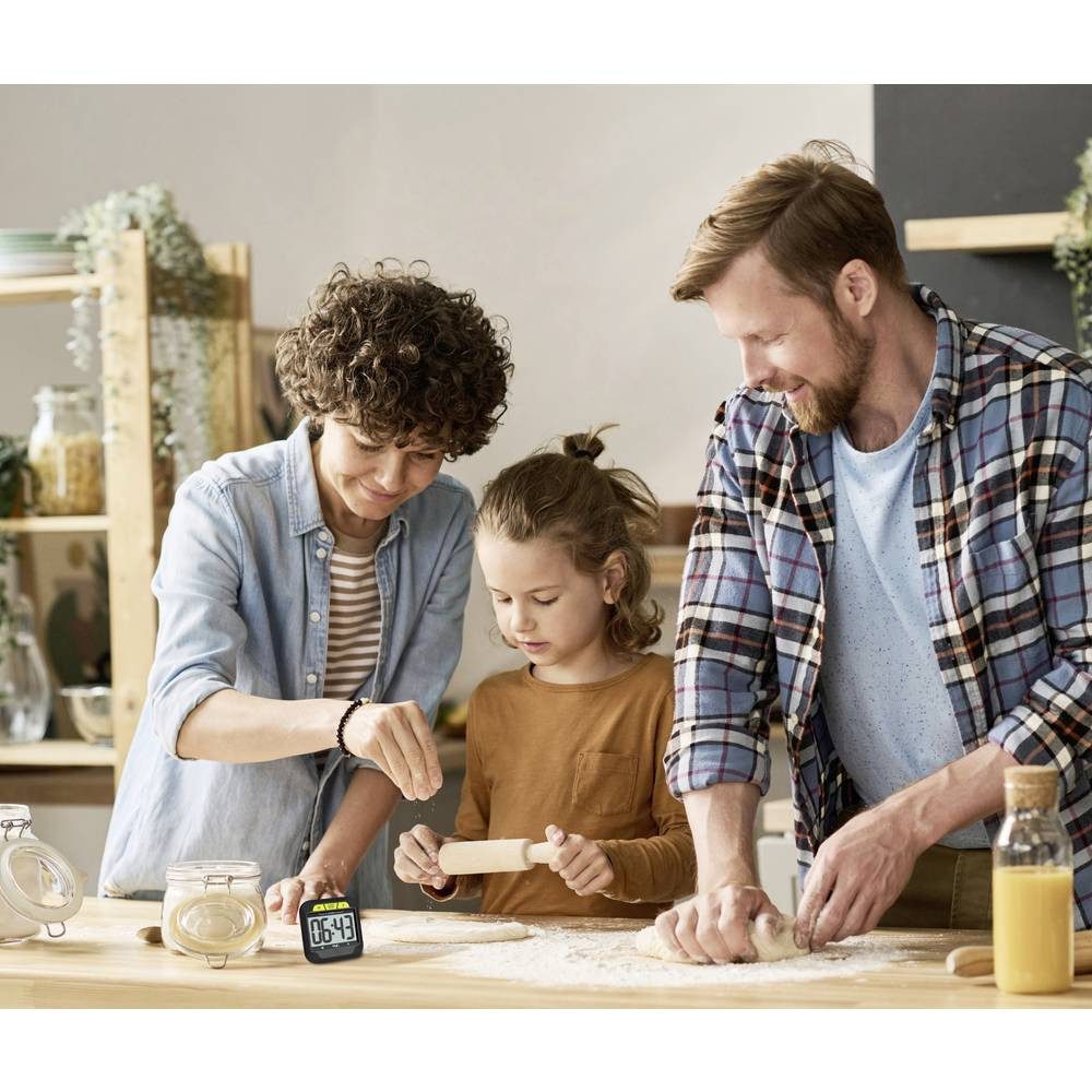 TFA Dostmann Intervall-Timer Timer und Stoppuhr mit großen Ziffern 38.2054.01, 1 Timerzeit