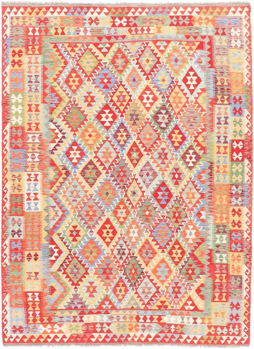 Orientteppich Kelim Afghan Heritage Orientteppich, rechteckig, Handgewebter 3 Nain Moderner 255x347 mm Trading, Höhe
