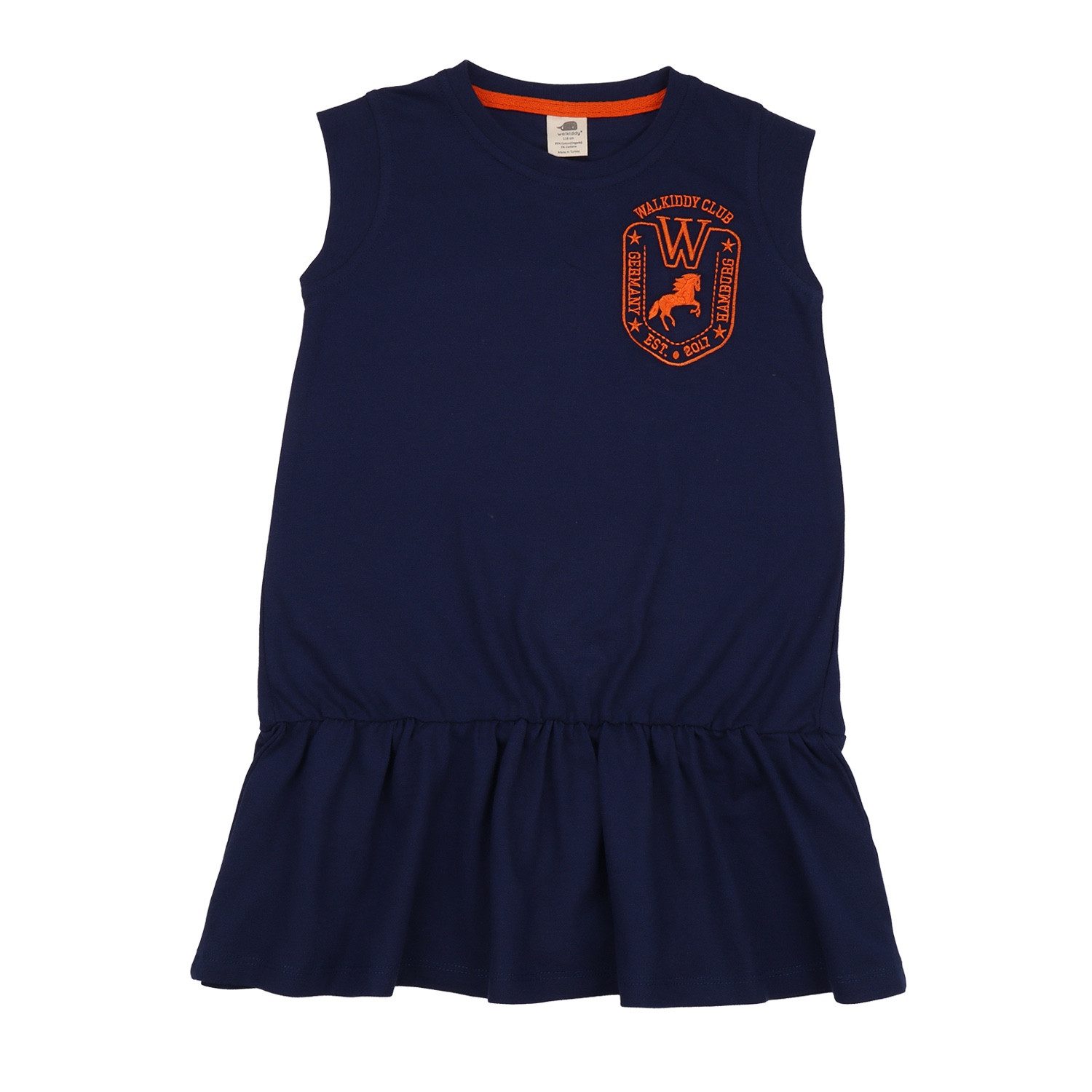 Walkiddy Polokleid Bio-Baumwollkleid mit Polo-Kragen Bio Baumwolle,GOTS,Kinderbekleidung,nachhaltige Klamotten,Kleid