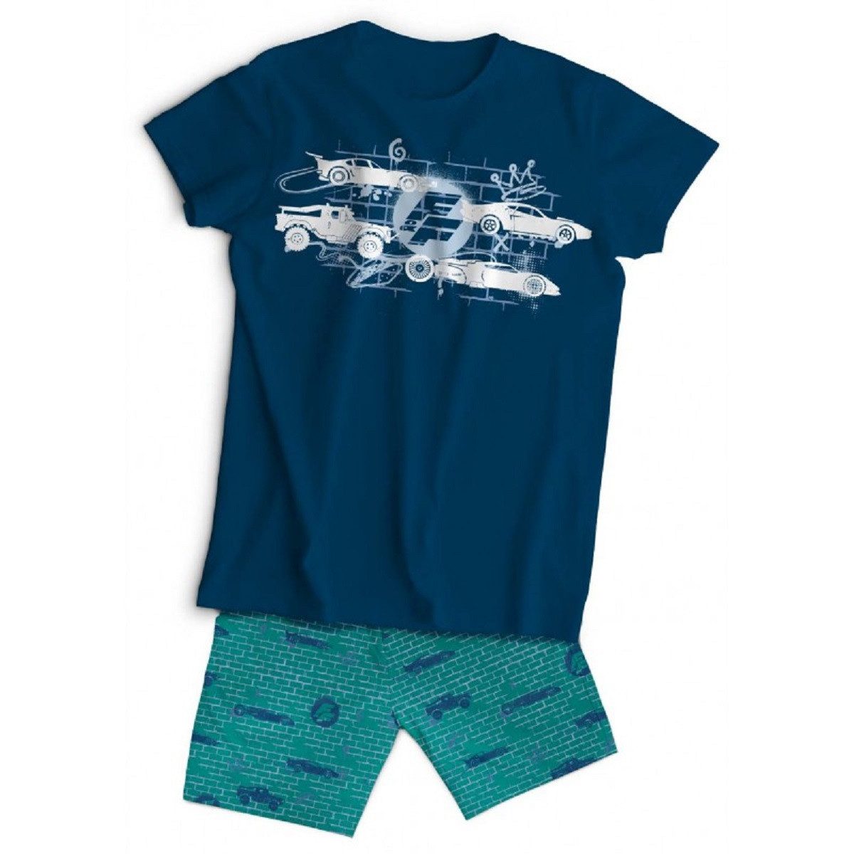 The Fast and the Furious Schlafanzug - Kinder Schlafset Kurzarm Baumwolle Sommer Pyjama Set 2 Teilig (2 tlg)